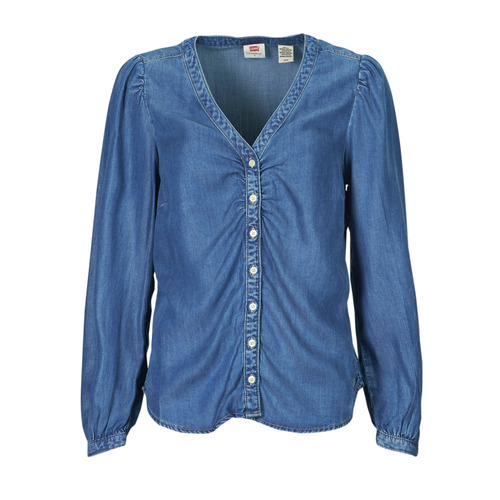 textil Dame Skjorter / Skjortebluser Levi's ZENDA LS BLOUSE Blå