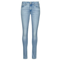 textil Dame Jeans - skinny Levi's 711 DOUBLE BUTTON Blå