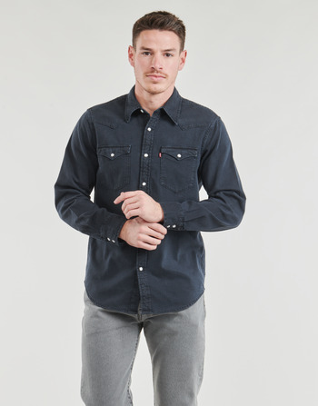 textil Herre Skjorter m. lange ærmer Levi's CLASSIC WESTERN STANDARD Blå