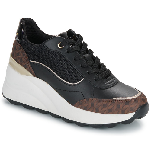 Sko Dame Lave sneakers Geox D SPHERICA EC13 Sort / Brun