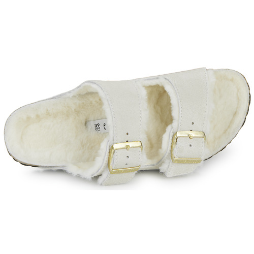 Birkenstock Arizona Shearling LEVE Antique White LAF Beige