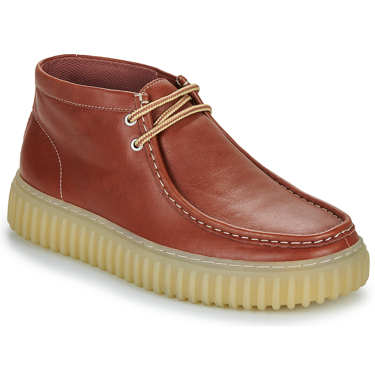 Sko Herre Høje sneakers Clarks Torhill Hi Brun