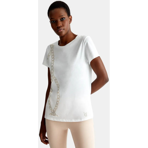 textil Dame T-shirts & poloer Liu Jo TA4197-J6040 Elfenben