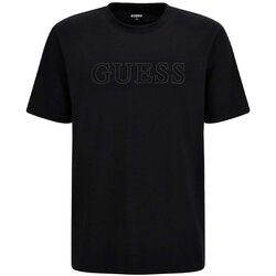 textil Herre T-shirts m. korte ærmer Guess Z2YI11 J1314 Sort