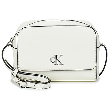 Tasker Dame Skuldertasker Calvin Klein Jeans MINIMAL MONOGRAM CAMERA BAG18 Hvid