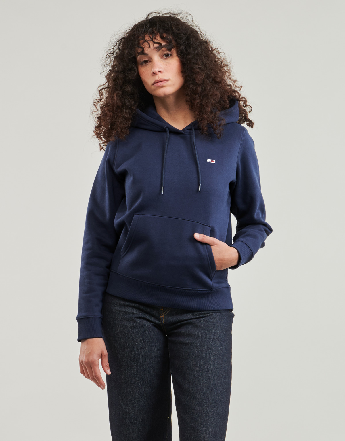 textil Dame Sweatshirts Tommy Jeans TJW REGULAR FLEECE HOODIE Marineblå