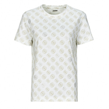 textil Dame T-shirts m. korte ærmer Guess NOMIE 4G Hvid