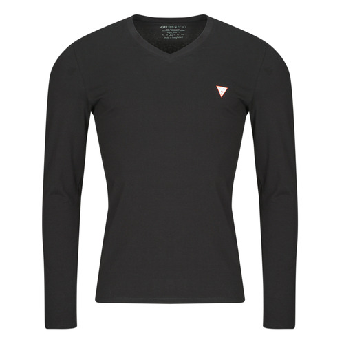 textil Herre Langærmede T-shirts Guess VN LS CORE TEE Sort