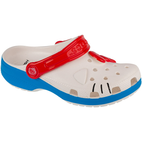 Sko Pige Tøfler Crocs Classic Hello Kitty Iam Kids Clog Hvid