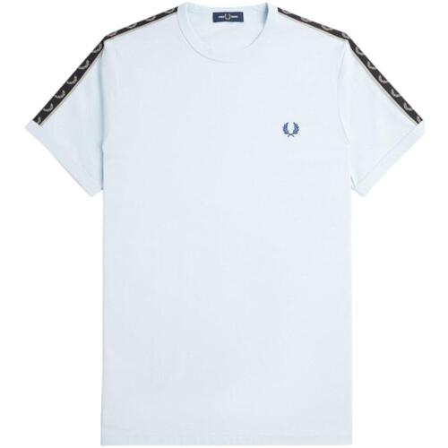 textil Herre T-shirts m. korte ærmer Fred Perry  Blå