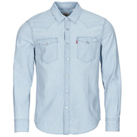 textil Herre Skjorter m. lange ærmer Levi's BARSTOW WESTERN STANDARD Blå / Himmelblå