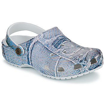 Sko Dame Træsko Crocs Classic Denim Clog Blå / Denim