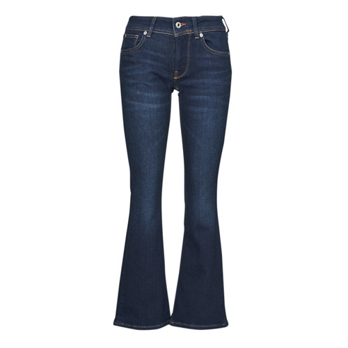 textil Dame Jeans med vide ben Pepe jeans FLARE LW Blå