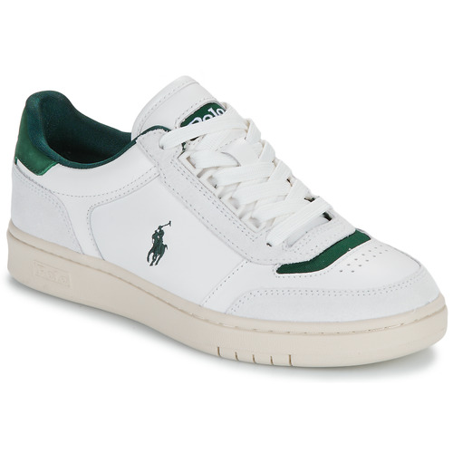 Sko Lave sneakers Polo Ralph Lauren POLO COURT Hvid / Grøn