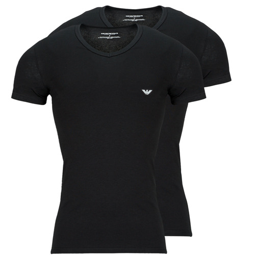 textil Herre T-shirts m. korte ærmer Emporio Armani CC717-111512 Sort