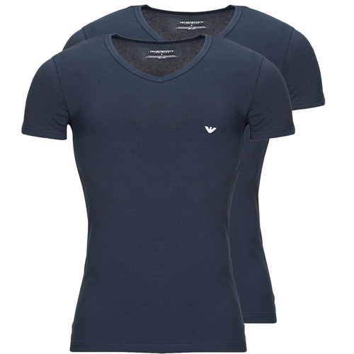 textil Herre T-shirts m. korte ærmer Emporio Armani CC717-111512 Marineblå