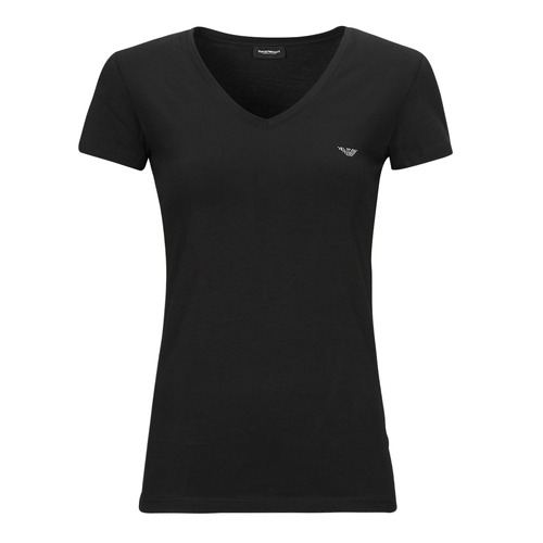 textil Dame T-shirts m. korte ærmer Emporio Armani CC318-164407 Sort