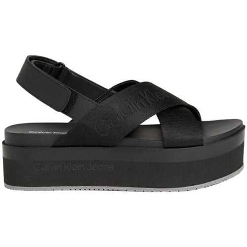 Sko Dame Sandaler Calvin Klein Jeans YW0YW01362 0GT Sort