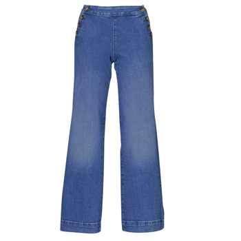 textil Dame Jeans med vide ben Only ONLMADISON  Blå / Medium