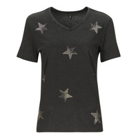 textil Dame T-shirts m. korte ærmer Only ONLLUCY  Sort