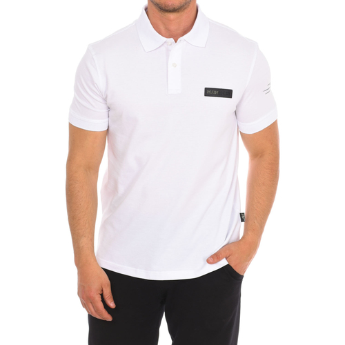 textil Herre Polo-t-shirts m. korte ærmer Philipp Plein Sport PIPS507-01 Hvid