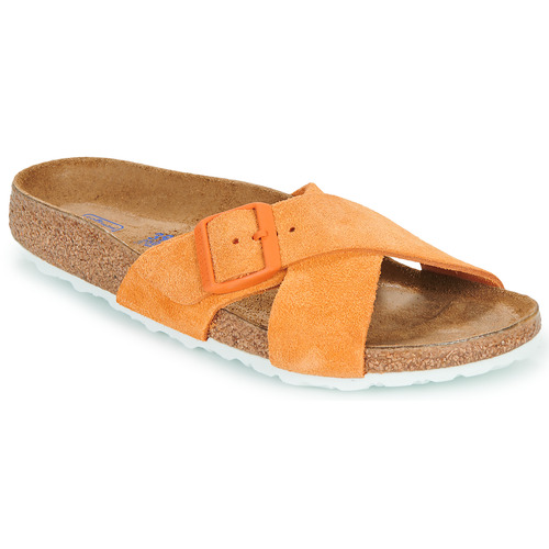 Sko Dame Tøfler Birkenstock Siena SFB LEVE Russet Orange Orange