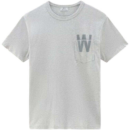 textil Herre T-shirts & poloer Woolrich  Grå