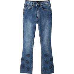 textil Dame Bootcut jeans Desigual DENIM UNICORN 22WWDD51 Blå