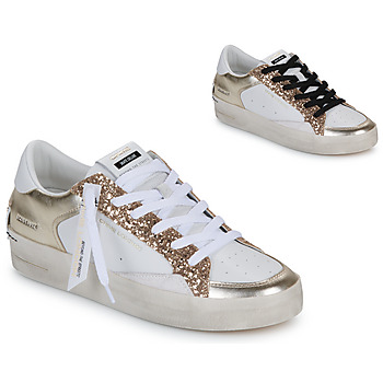 Sko Dame Lave sneakers Crime London SK8 DELUXE Hvid / Guld