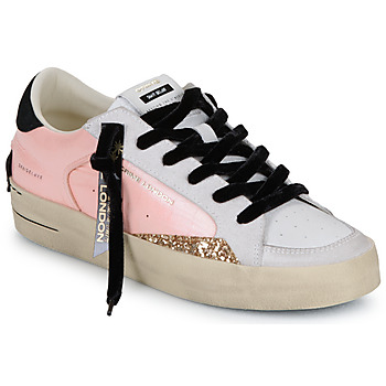 Sko Dame Lave sneakers Crime London SK8 DELUXE Hvid / Pink / Guld