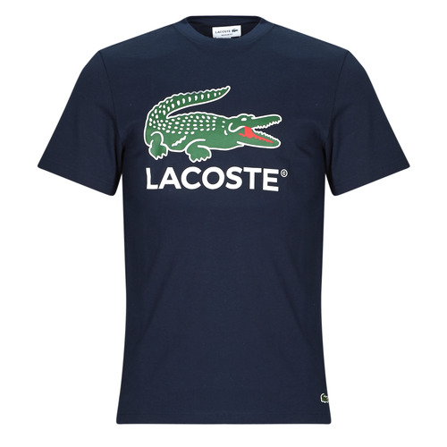 textil Herre T-shirts m. korte ærmer Lacoste TH1285 Marineblå