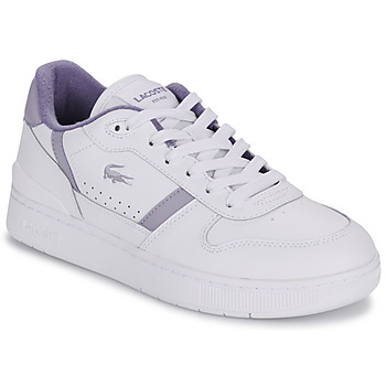 Sko Dame Lave sneakers Lacoste T-CLIP Hvid / Violet