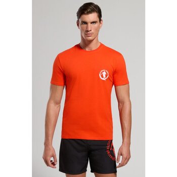 textil Herre T-shirts m. korte ærmer Bikkembergs BKK3MTS02 Orange