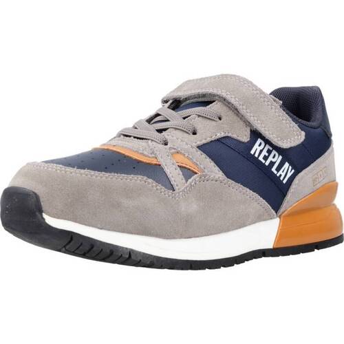 Sko Dreng Sneakers Replay JS290022L Grå