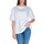 textil Dame T-shirts m. korte ærmer Calvin Klein Jeans MONOLOGO BOYFRIEND J20J223561 Hvid