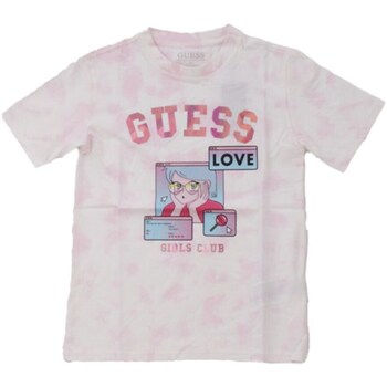 textil Pige T-shirts m. korte ærmer Guess J4YI14 K8HM4 Pink