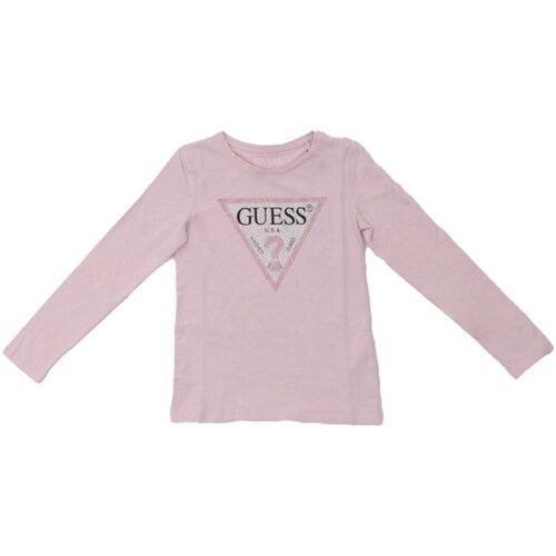 textil Pige Langærmede T-shirts Guess J2YI50 K6YW1 Pink