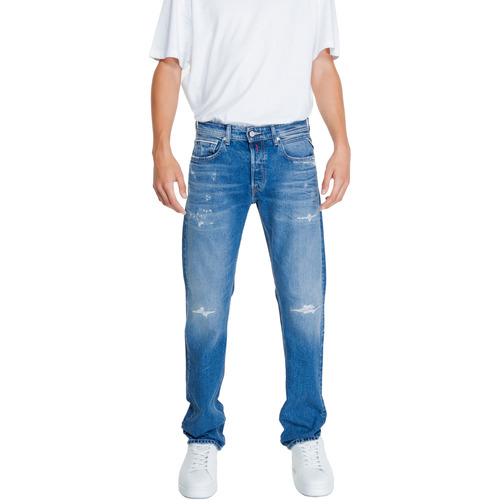 textil Herre Lige jeans Replay 12 OZ MA972P.000.727742R Blå