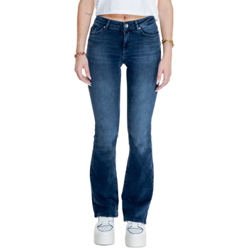 textil Dame Bootcut jeans Only ONLBLUSH MID FLARED DNM REA409 NOOS 15233833 Blå