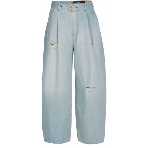 textil Dame Jeans med vide ben EAX 3LYJ74 Y1SZZ Blå