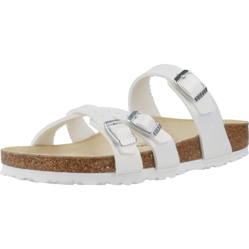 Sko Dame Sandaler Birkenstock FRANCA BIRKO-FLOR EMBOSSE Hvid