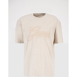 textil Herre T-shirts m. korte ærmer Guess M4YI21 K8FQ4 Beige