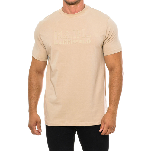 textil Herre T-shirts m. korte ærmer Karl Lagerfeld 755060533221-410 Beige