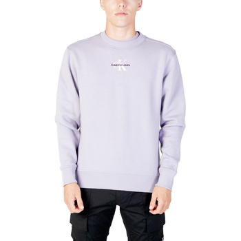 textil Herre Sweatshirts Calvin Klein Jeans MONOLOGO CREW NECK J30J323434 Violet