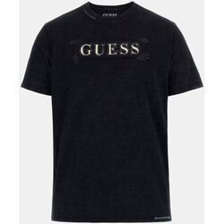 textil Herre T-shirts m. korte ærmer Guess M4BI60 K9RM1 Sort