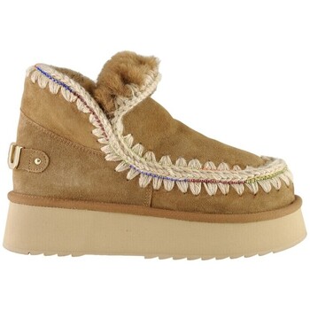 Sko Dame Høje støvletter Mou ESKIMO 18 PLATFORM RHINESTONES Brun