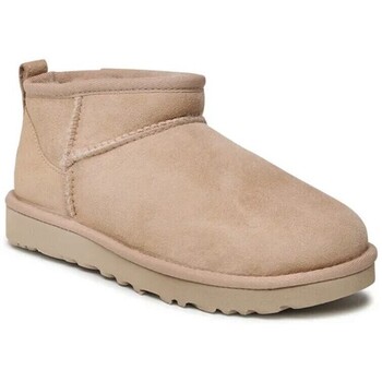 Sko Dame Støvler UGG ANKELSTÃVLER  CLASSIC ULTRA MINI Beige