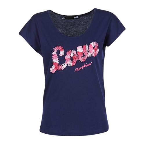 textil Dame T-shirts m. korte ærmer Love Moschino W4G4127 Blå