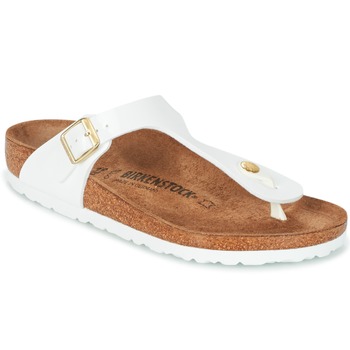 Sko Dame Klipklapper
 Birkenstock GIZEH Hvid / Guld