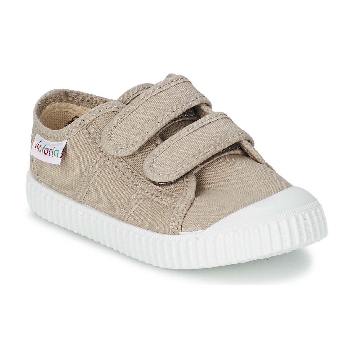 Sko Børn Lave sneakers Victoria BLUCHER LONA DOS VELCROS Beige